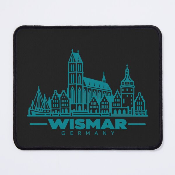 Item preview, Wismar Germany Line Art Landmark Poster designed and sold by CMYKStudio.