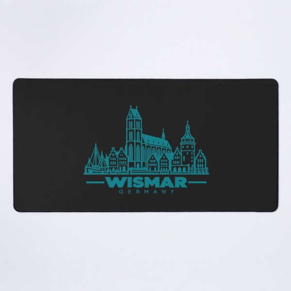 Item preview, Wismar Germany Line Art Landmark Poster designed and sold by CMYKStudio.