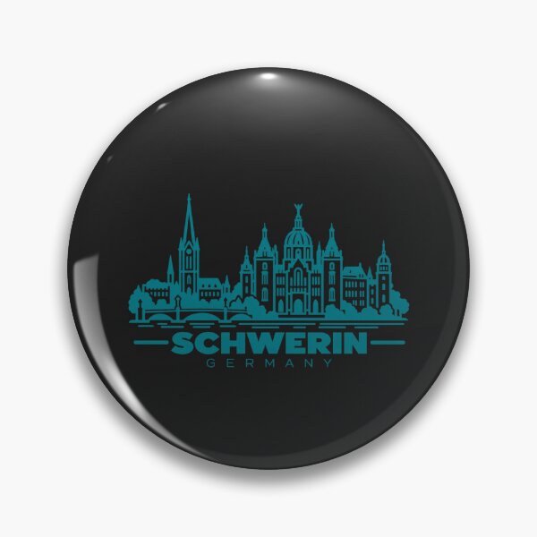 Item preview, Schwerin Germany Line Art Landmark Poster designed and sold by CMYKStudio.