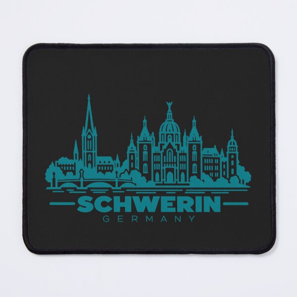 Item preview, Schwerin Germany Line Art Landmark Poster designed and sold by CMYKStudio.