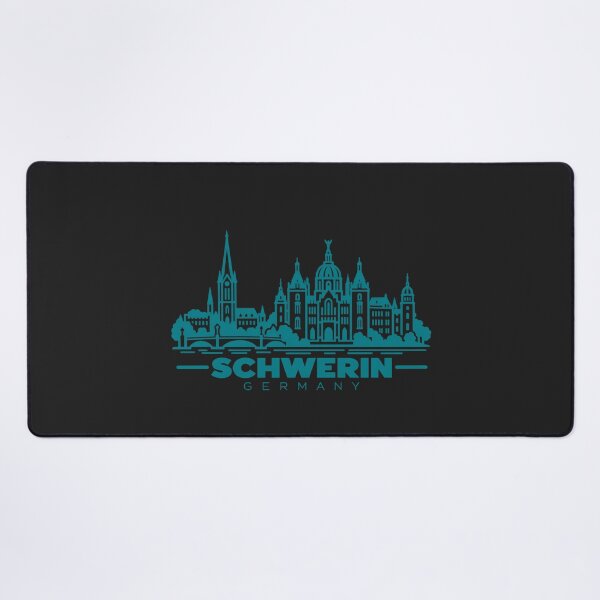 Item preview, Schwerin Germany Line Art Landmark Poster designed and sold by CMYKStudio.