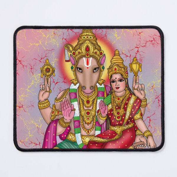 Item preview, Lord Hayagriva Lakshmi Digital Drawing | Hindu Deity Spiritual Artwork designed and sold by Harshit_Digital_Arts.