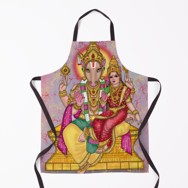 Item preview, Lord Hayagriva Lakshmi Digital Drawing | Hindu Deity Spiritual Artwork designed and sold by Harshit_Digital_Arts.