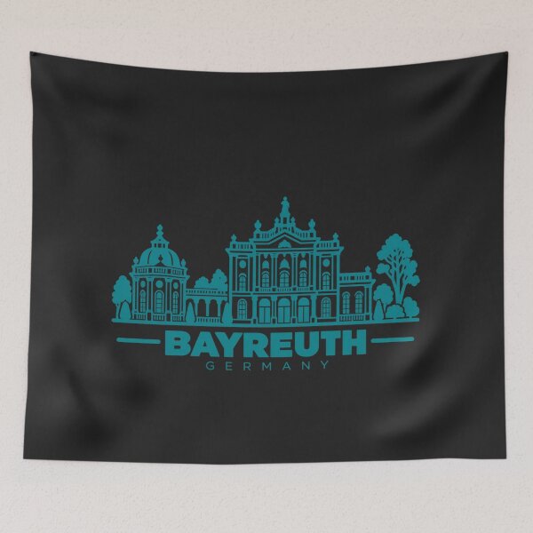 Item preview, Bayreuth Germany Line Art Landmark Poster designed and sold by CMYKStudio.