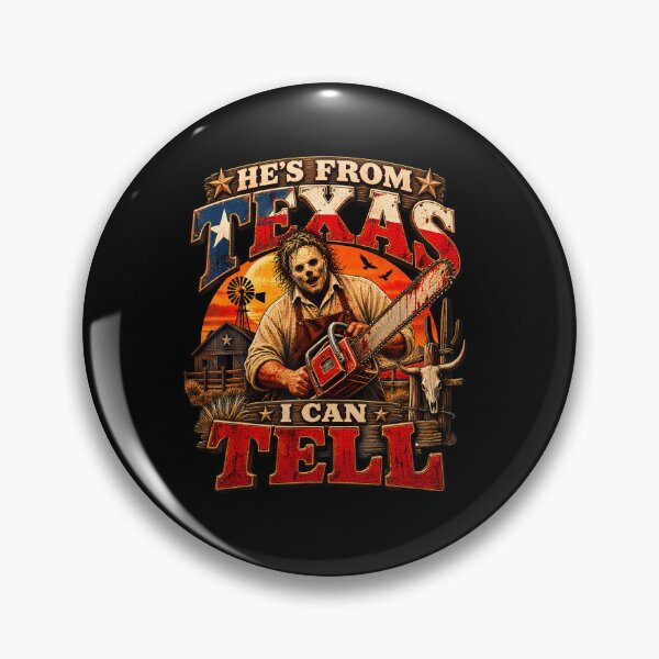 Artikelvorschau, Retro Er kommt aus Texas, das kann ich sagen Kettensägen-Horror Halloween entworfen und verkauft von OddityVault.