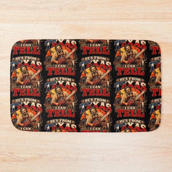 Item preview, Retro Hes From Texas I Can Tell Chainsaw Horror Halloween designed and sold by OddityVault.
