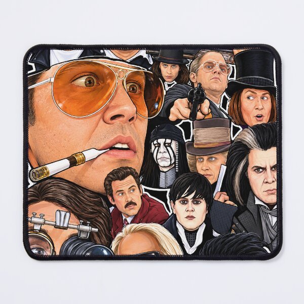 Item preview, Johnny Depp character collage art designed and sold by gjnilespop.