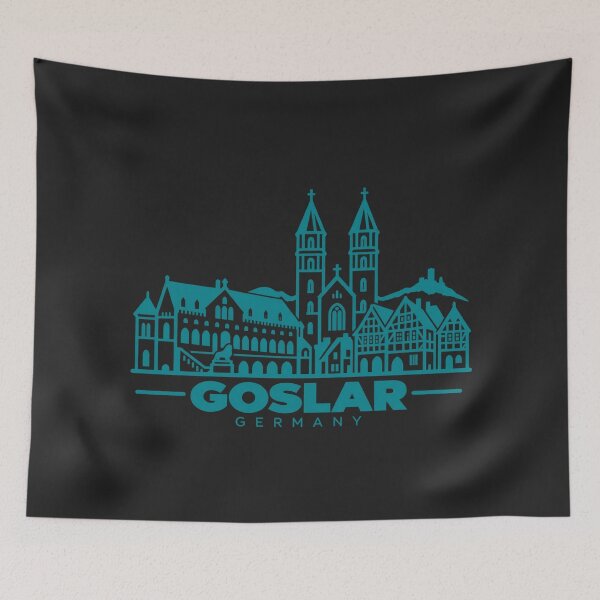 Item preview, Goslar Germany Line Art Landmark Poster designed and sold by CMYKStudio.