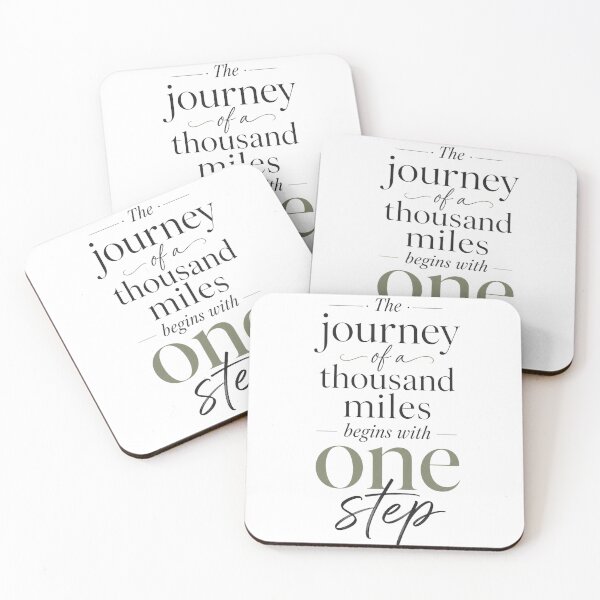 Item preview, The Journey of a Thousand Miles Begins With One Step designed and sold by GoodPlaceToShop.