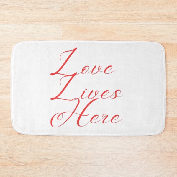 Item preview, Inspirational Typography Art – Love Lives Here designed and sold by MathoDzns.