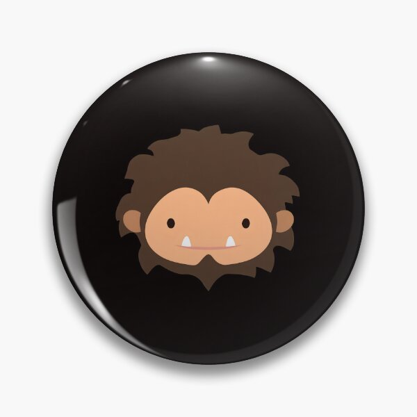 Item preview, Cute Bigfoot Head Cartoon Friendly Mythical Creature Art designed and sold by Hector-Studio.