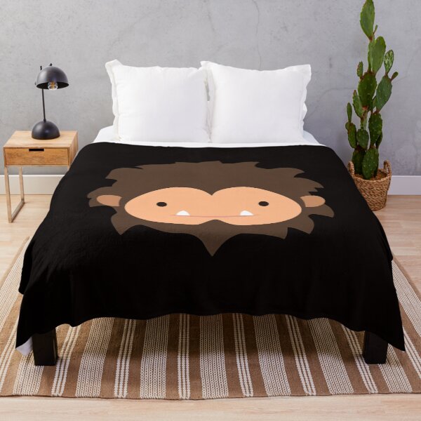 Item preview, Cute Bigfoot Head Cartoon Friendly Mythical Creature Art designed and sold by Hector-Studio.