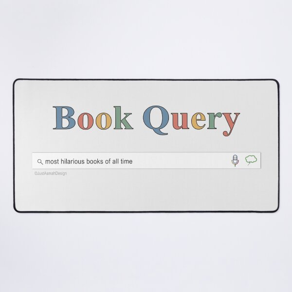 Item preview, Book Query Hilarious Books - Funny Reading Search Bar designed and sold by JustAsmahDesign.