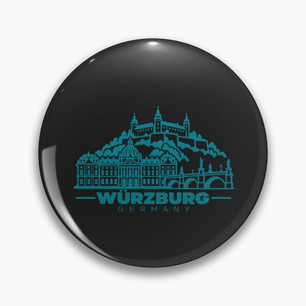 Item preview, Wurzburg Germany Line Art Landmark Poster designed and sold by CMYKStudio.