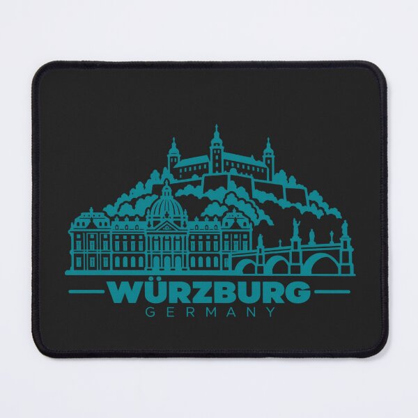 Item preview, Wurzburg Germany Line Art Landmark Poster designed and sold by CMYKStudio.