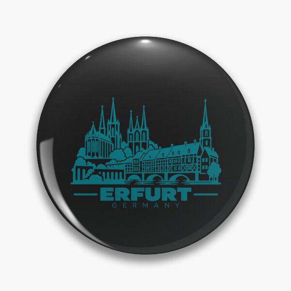 Item preview, Erfurt Germany Line Art Landmark Poster designed and sold by CMYKStudio.