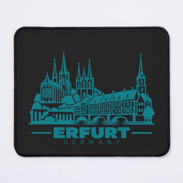 Item preview, Erfurt Germany Line Art Landmark Poster designed and sold by CMYKStudio.