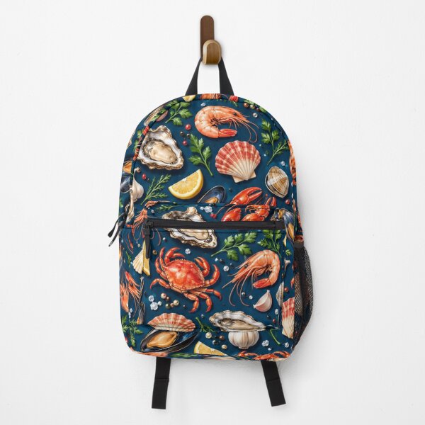 Item preview, Seafood Pattern – Lobster Shrimp Crab & Coastal Kitchen designed and sold by HO•Designs.