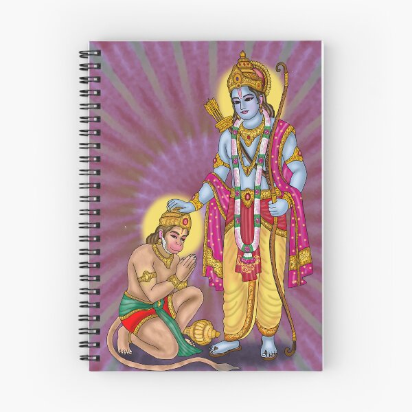 Item preview, Lord Rama & Hanuman Digital Drawing | Hindu Devotional Artwork designed and sold by Harshit_Digital_Arts.