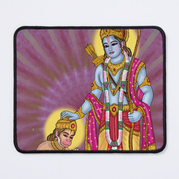 Item preview, Lord Rama & Hanuman Digital Drawing | Hindu Devotional Artwork designed and sold by Harshit_Digital_Arts.