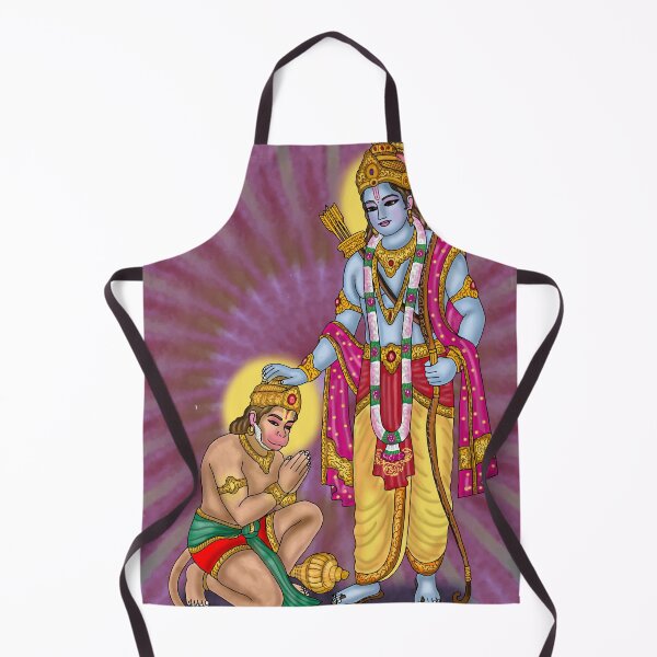 Item preview, Lord Rama & Hanuman Digital Drawing | Hindu Devotional Artwork designed and sold by Harshit_Digital_Arts.