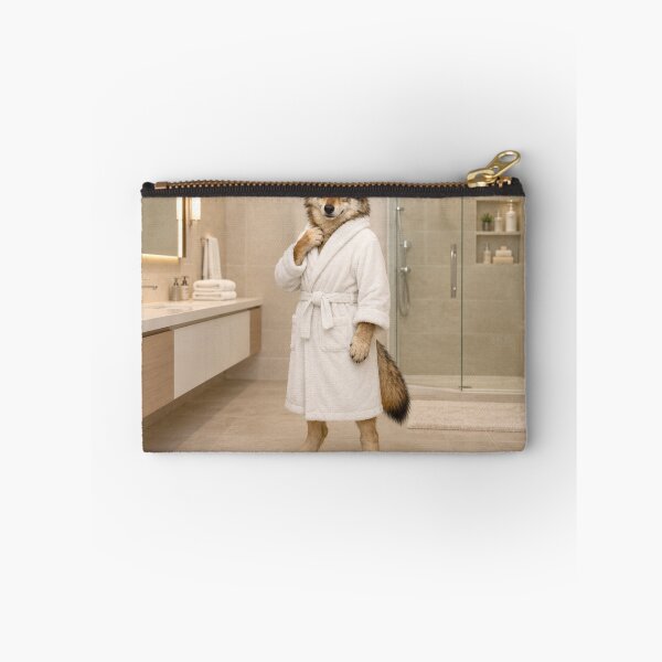 Item preview, Mexican Gray Wolf White Bathrobe designed and sold by Sillytoe.