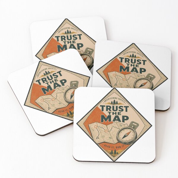 Item preview, Trust The Map Orienteering Badge designed and sold by BoosterShop.