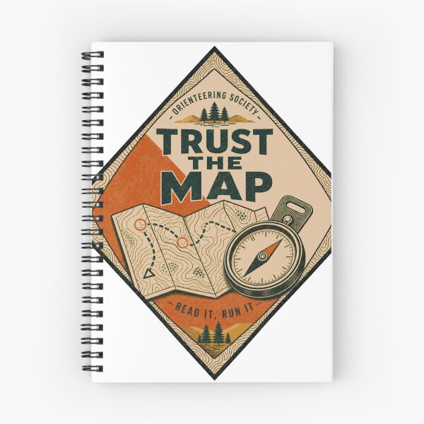 Item preview, Trust The Map Orienteering Badge designed and sold by BoosterShop.