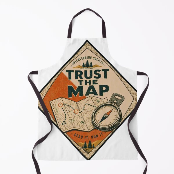 Item preview, Trust The Map Orienteering Badge designed and sold by BoosterShop.