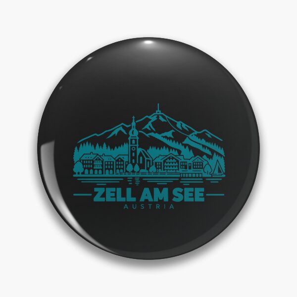 Item preview, Zell am See Austria Line Art Lake Poster designed and sold by CMYKStudio.