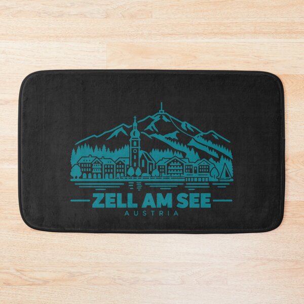 Item preview, Zell am See Austria Line Art Lake Poster designed and sold by CMYKStudio.