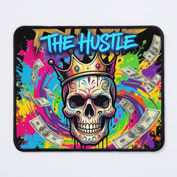 Item preview, Urban Kings The Hustle - Colorful Graffiti Crowned Skull designed and sold by rich-moda.