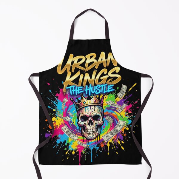 Item preview, Urban Kings The Hustle - Colorful Graffiti Crowned Skull designed and sold by rich-moda.