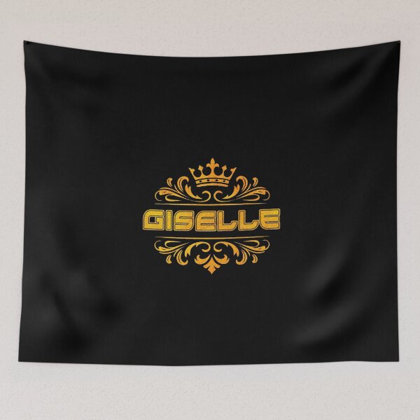 Aperçu de l'œuvre Giselle, prénom personnalisé avec couronne - Cadeau original et unique pour filles et adolescentes créée et vendue par Oussinc.