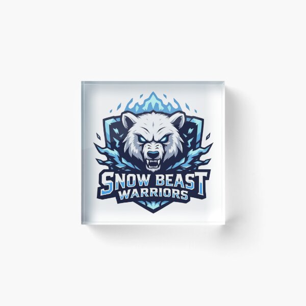 Item preview, Guerreros de la Bestia de Nieve — Logotipo del equipo deportivo MGN designed and sold by Black Infinite Worlds.