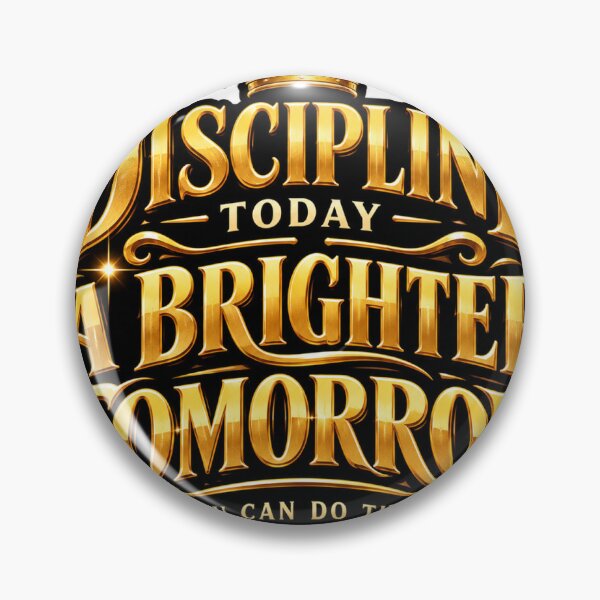 Item preview, Discipline Today, A Brighter Tomorrow – Motivational Quote designed and sold by LuckyJade.