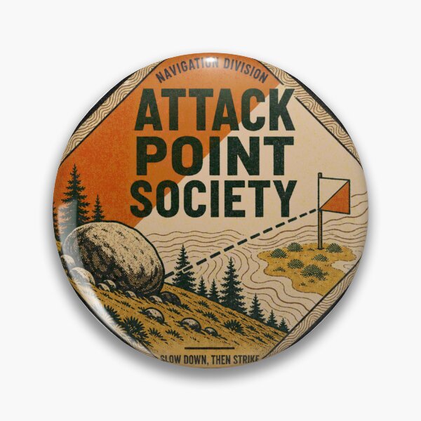 Item preview, Attack Point Society Orienteering Club Emblem designed and sold by BoosterShop.
