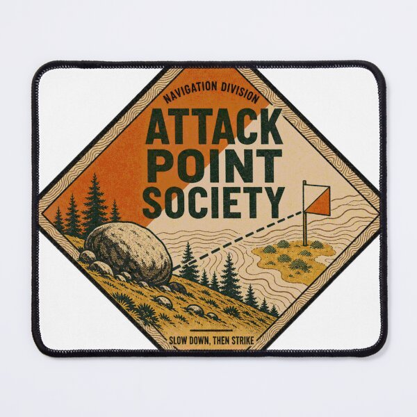 Item preview, Attack Point Society Orienteering Club Emblem designed and sold by BoosterShop.