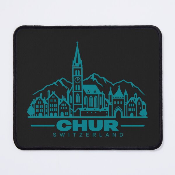 Item preview, Chur Switzerland Line Art Skyline Poster designed and sold by CMYKStudio.