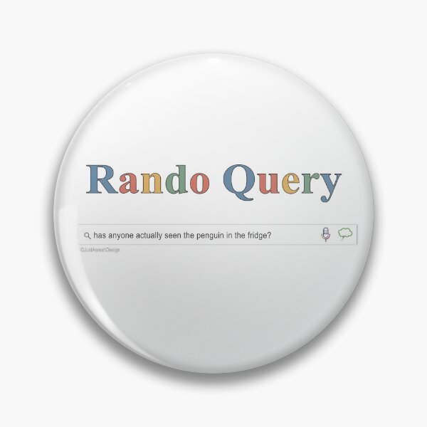 Item preview, Rando Query Refrigerator Penguin - Funny Surreal Search Bar designed and sold by JustAsmahDesign.