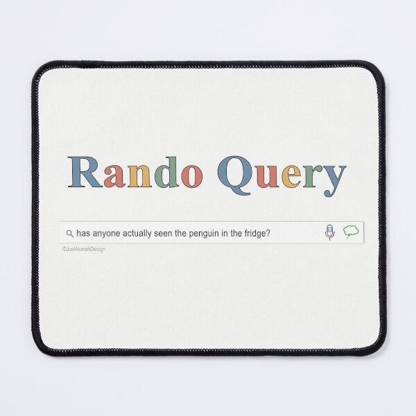 Item preview, Rando Query Refrigerator Penguin - Funny Surreal Search Bar designed and sold by JustAsmahDesign.