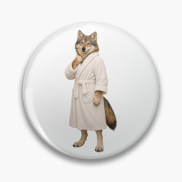 Item preview, Mexican Gray Wolf Fluffy Bathrobe designed and sold by Sillytoe.