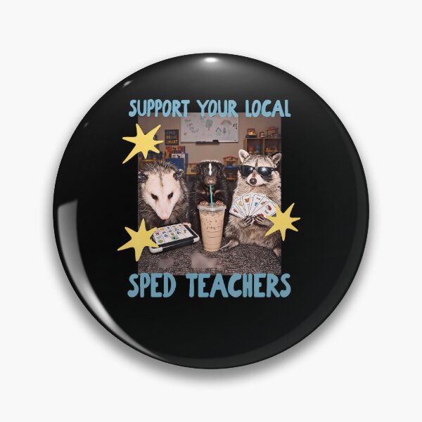Item preview, Support Your Local Sped Teacher Raccoon designed and sold by OddityVault.
