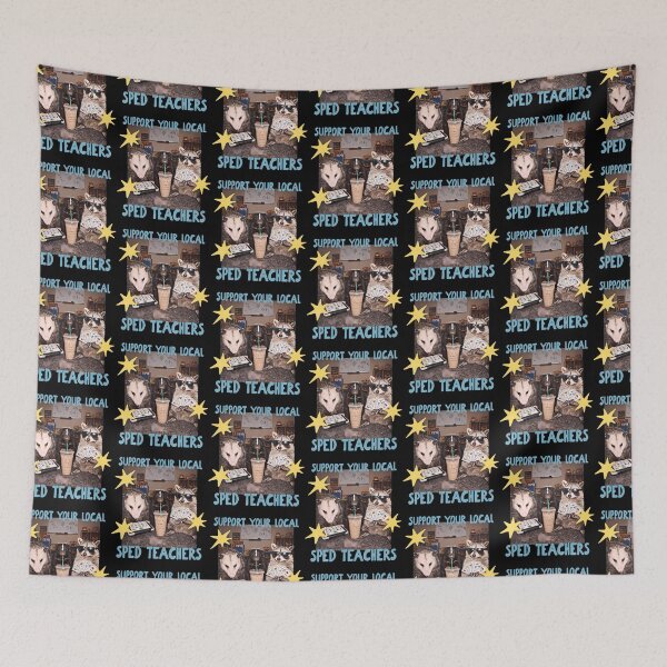 Item preview, Support Your Local Sped Teacher Raccoon designed and sold by OddityVault.