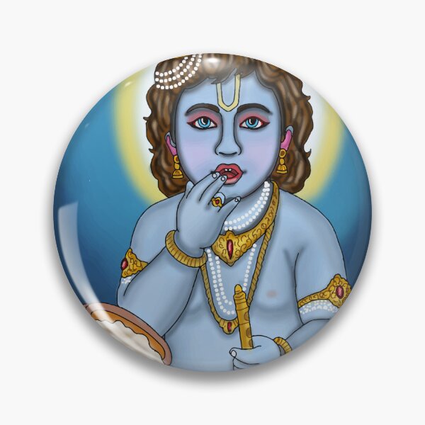 Item preview, Lord Krishna Digital Drawing | Hindu Deity Spiritual Artwork designed and sold by Harshit_Digital_Arts.
