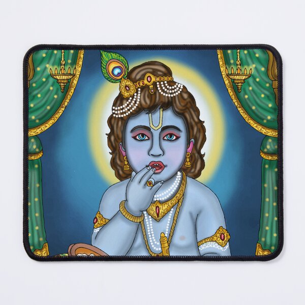 Item preview, Lord Krishna Digital Drawing | Hindu Deity Spiritual Artwork designed and sold by Harshit_Digital_Arts.