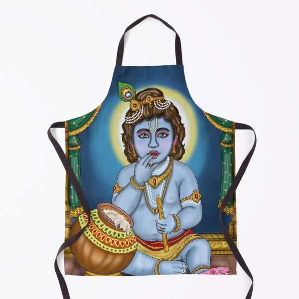 Item preview, Lord Krishna Digital Drawing | Hindu Deity Spiritual Artwork designed and sold by Harshit_Digital_Arts.