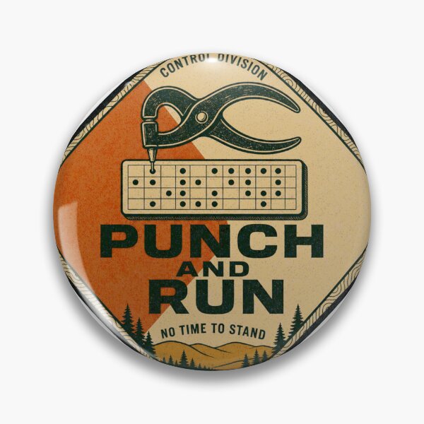 Item preview, Punch and Run Orienteering Checkpoint Badge designed and sold by BoosterShop.