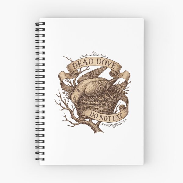Item preview, Dead Dove Do Not Eat Vintage Basket Ribbon Label designed and sold by Luz M. Oroño.