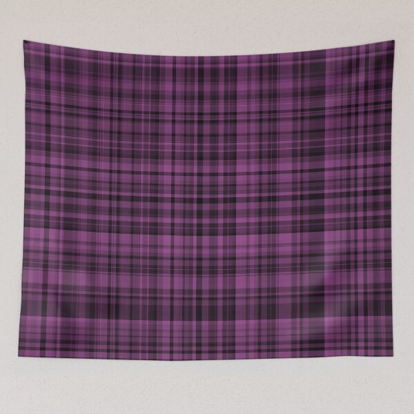Item preview, Plaid Pattern Purple Black designed and sold by ArtbyDebbieC.